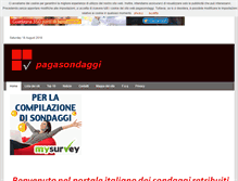 Tablet Screenshot of pagasondaggi.it